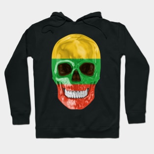 Lithuania Flag Skull - Gift for Lithuanian With Roots From Lithuania Hoodie